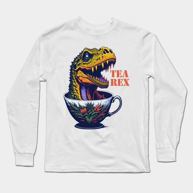 TEA REX Long Sleeve T-Shirt by MtWoodson